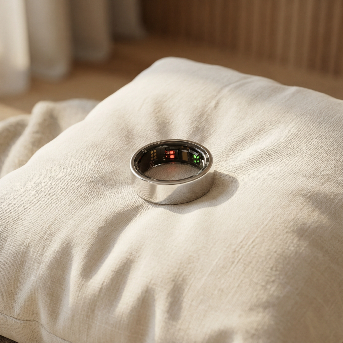 Luvo Ring II smart ring i sølv – detaljebillede